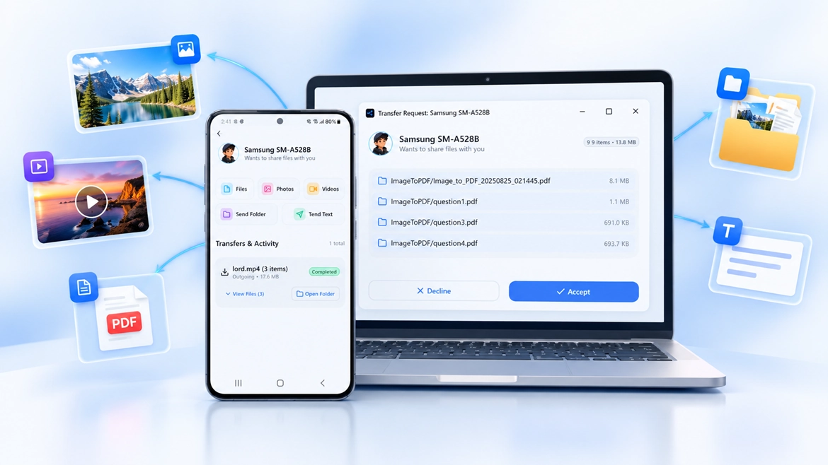 JetShare File Transfer Ecosystem Showcase (Light)